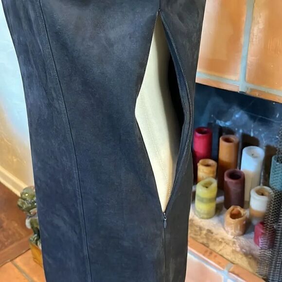 J. McLaughlin black Caelin Faux Suede Dress, XS! - Picture 7 of 15